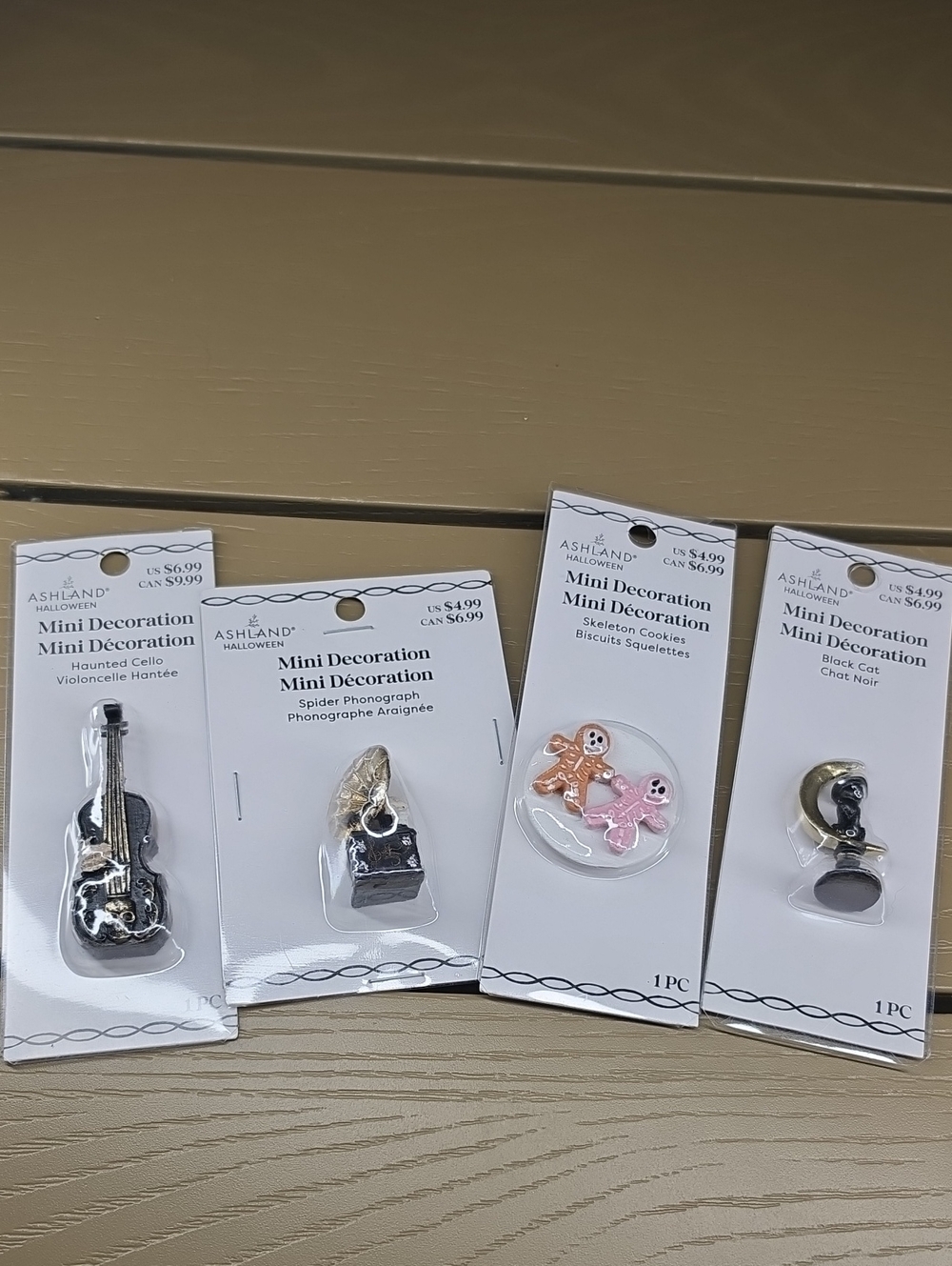 Ashland Mini Halloween Decorations - Black, Silver, Pink, Tan